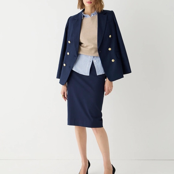 J. Crew Black Knee-length Pencil Skirt - Picture 1 of 4